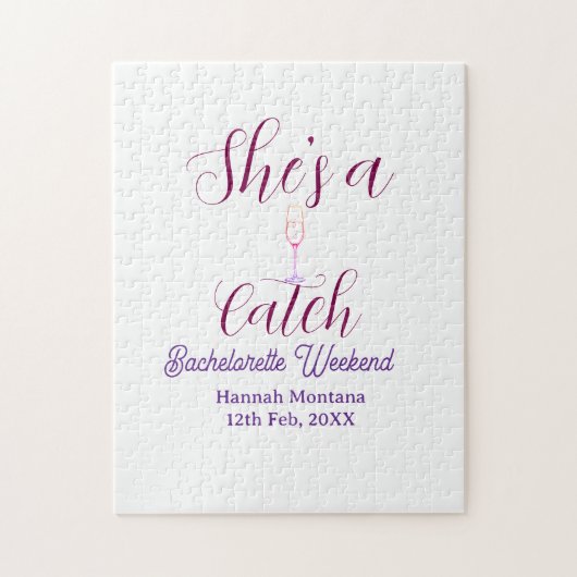 Puzzle Elle est une bouteille de champagne de week-end d' (Vertical)