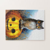 Puzzle Ellen H. Clapsaddle : Hibou d'Halloween (Horizontal)