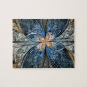 Puzzle elliptique de papillon avec l'étain (Horizontal)