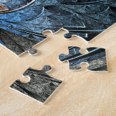 Puzzle elliptique de papillon avec l'étain (Côté)