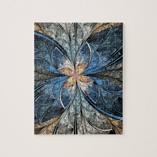 Puzzle elliptique de papillon avec l'étain (Vertical)