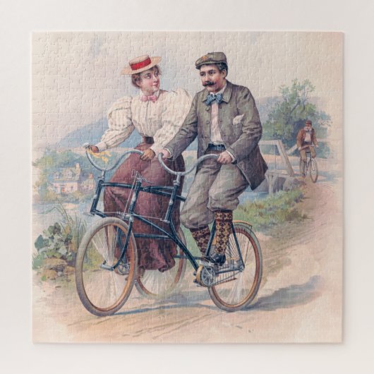 Puzzle Elopement du vélo, 1896 (Vertical)