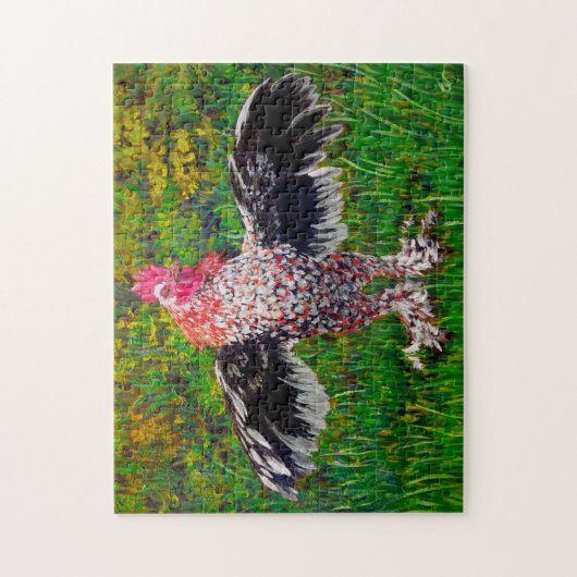 Puzzle Elvis le poulet 11" x 14" (Vertical)