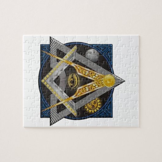 Puzzle Emblème de franc-maçonnerie (Horizontal)
