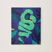 Puzzle Emerald Boa Snake dans une jungle moderne (Vertical)