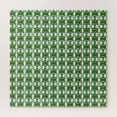 Puzzle Emerald Diamond Gemstone Art Green (Horizontal)