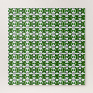 Puzzle Emerald Diamond Gemstone Art Green