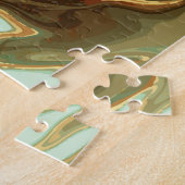 Puzzle Emerald Elegance : Gold Marble Luxe (Côté)