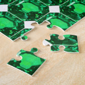 Puzzle Emerald Gemstone, Birthstone May, vert clair (Côté)