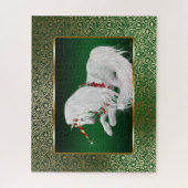 Puzzle Emerald Green Gold Imaginaire Holiday Unicorn (Vertical)