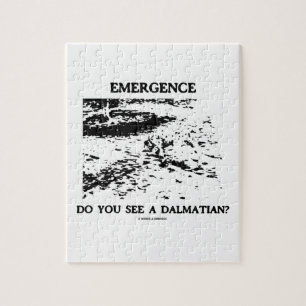 Puzzle Émergence voyez-vous un Dalmate ? Illusion optique