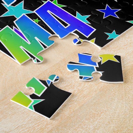 Puzzle "EMMA" First Name, Fun "HAPPY BIRTHDAY" (Côté)