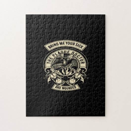 Puzzle emmène-moi tes malades, docteur de la peste et ble (Vertical)