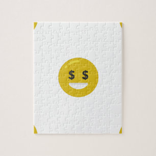 Puzzle emoji oeil argent