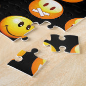 Puzzle emojis noir (Côté)