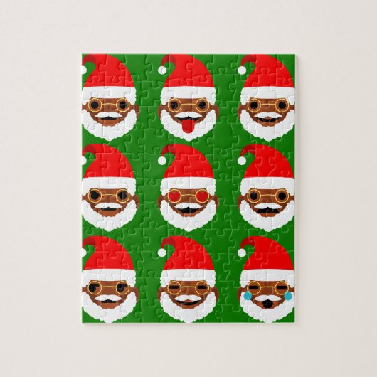 Puzzle émoticônes de père Noël (Vertical)