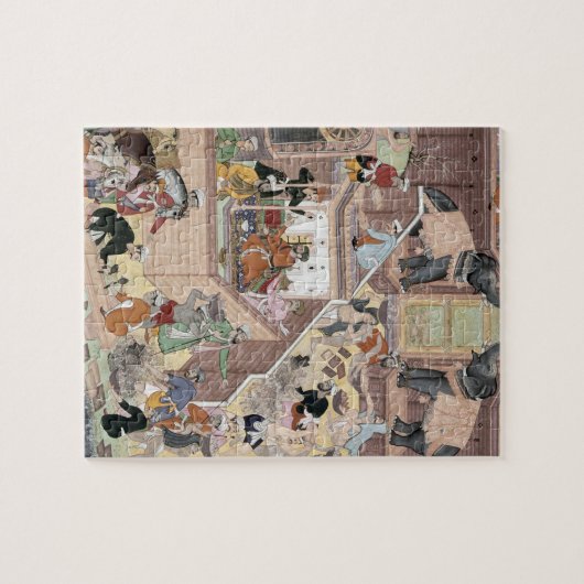 Puzzle Empereur Akbar (r.1556-1605) inspectant le buildin (Horizontal)