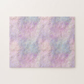 Puzzle Empreinte de léopard d'or Glam Pink Purple Aqua (Horizontal)