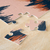 Puzzle Empreinte de léopard : Textile Design sans joint. (Côté)