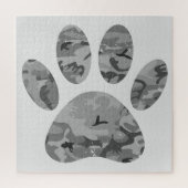 Puzzle Empreinte de patte Camo Puppy (Vertical)