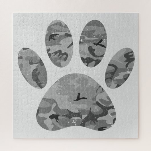 Puzzle Empreinte de patte Camo Puppy (Vertical)