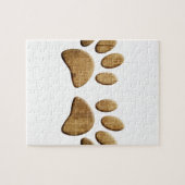 Puzzle Empreinte de patte de chien de bois (Horizontal)