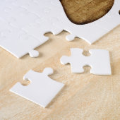 Puzzle Empreinte de patte de chien de bois (Côté)