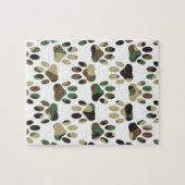 Puzzle Empreinte de patte de chien Motif Camo (Horizontal)