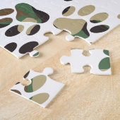 Puzzle Empreinte de patte de chien Motif Camo (Côté)