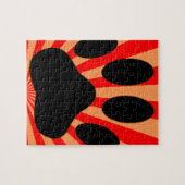 Puzzle Empreinte de patte de chien radiant (Horizontal)