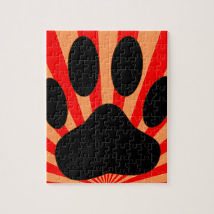 Puzzle Empreinte de patte de chien radiant