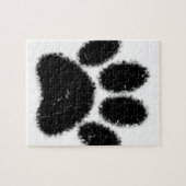 Puzzle Empreinte de patte De Chien Rough Et Distressed (Horizontal)