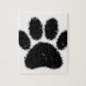 Puzzle Empreinte de patte De Chien Rough Et Distressed (Vertical)