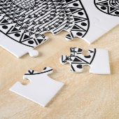 Puzzle Empreinte de patte d'encre Abstrait (Côté)