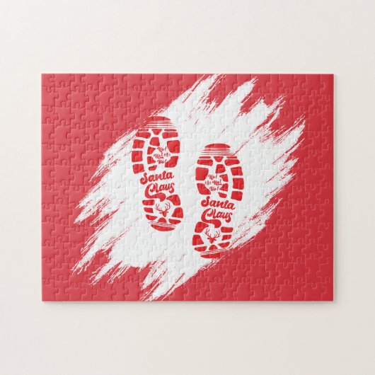 Puzzle Empreinte père Noël (Horizontal)
