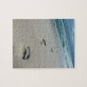 Puzzle Empreintes dans le sable - Plage - 8x10 - 110 pc (Horizontal)