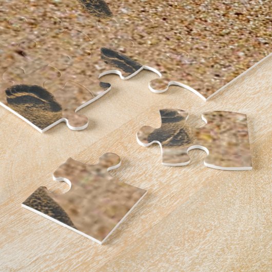 Puzzle Empreintes de pas dans le sable (Côté)
