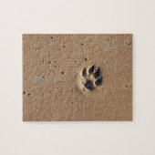 Puzzle Empreintes de pattes animaux dans le sable (Horizontal)
