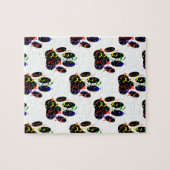 Puzzle Empreintes de pattes Confetti Et Motif Party Strea (Horizontal)