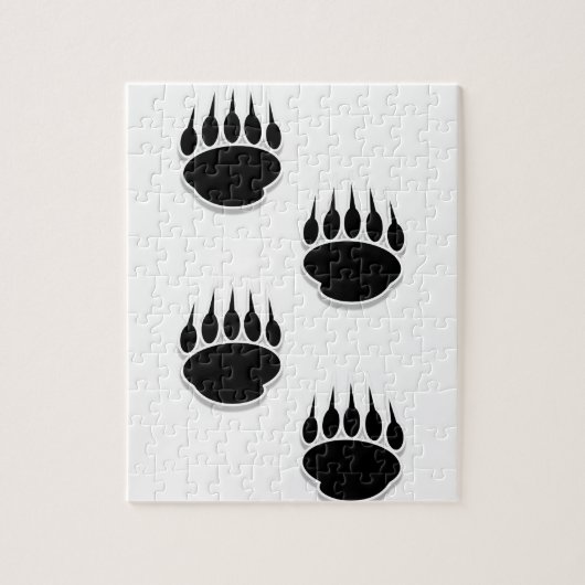 Puzzle Empreintes de pattes de l'ours noir (Vertical)