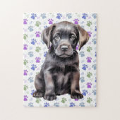 Puzzle Empreintes de pattes de marionnettes du Labrador R (Vertical)