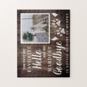 Puzzle Empreintes de pattes rustiques Personnalisé Pet Ph (Vertical)