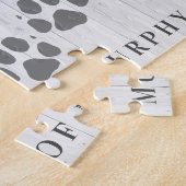 Puzzle Empreintes de pattes rustiques Personnalisé Pet Ph (Côté)
