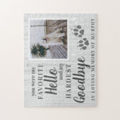 Puzzle Empreintes de pattes rustiques Personnalisé Pet Ph (Vertical)