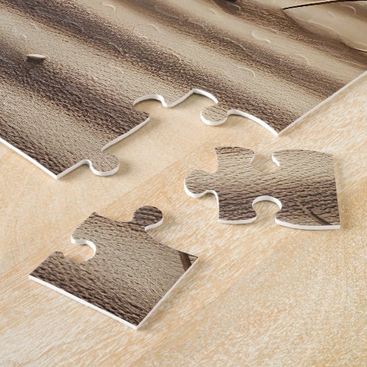 Puzzle Empreintes De Plage Dans Le Sable (Côté)