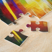 Puzzle en acrylique de chien Samoyède (Côté)