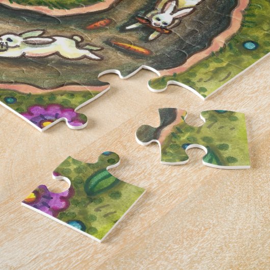 PUZZLE EN BAS DU TROU DE RABBIT, CARROT WILLOE TREE FOLK (Côté)
