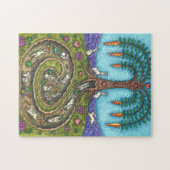 PUZZLE EN BAS DU TROU DE RABBIT, CARROT WILLOE TREE FOLK  (Horizontal)