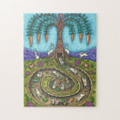 PUZZLE EN BAS DU TROU DE RABBIT, CARROT WILLOE TREE FOLK  (Vertical)