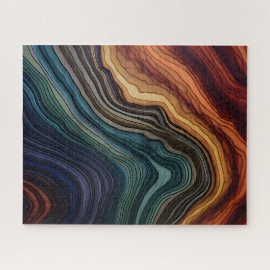 Puzzle en bois coloré (Horizontal)